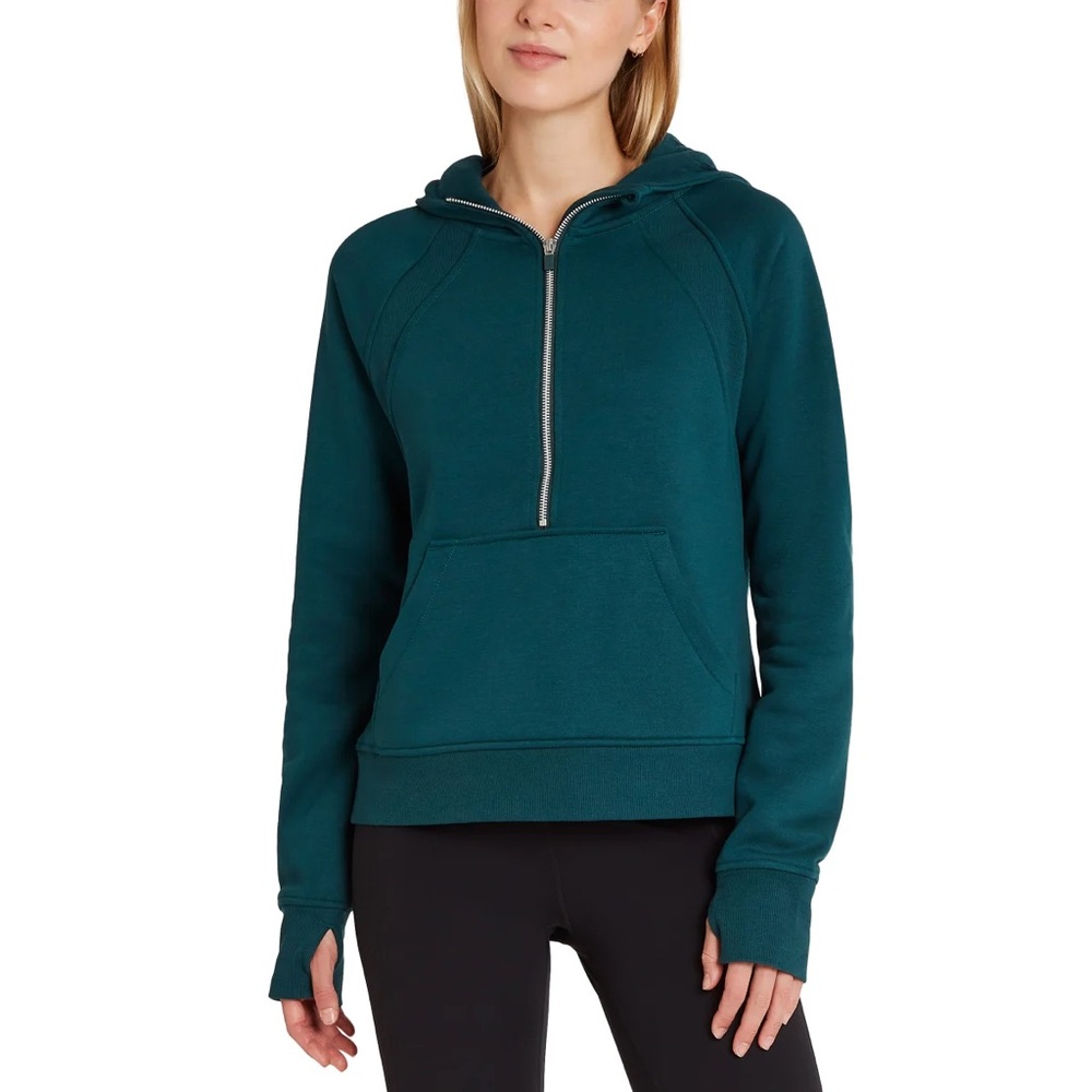 NWT Danskin Half Zip Hoodie (green)